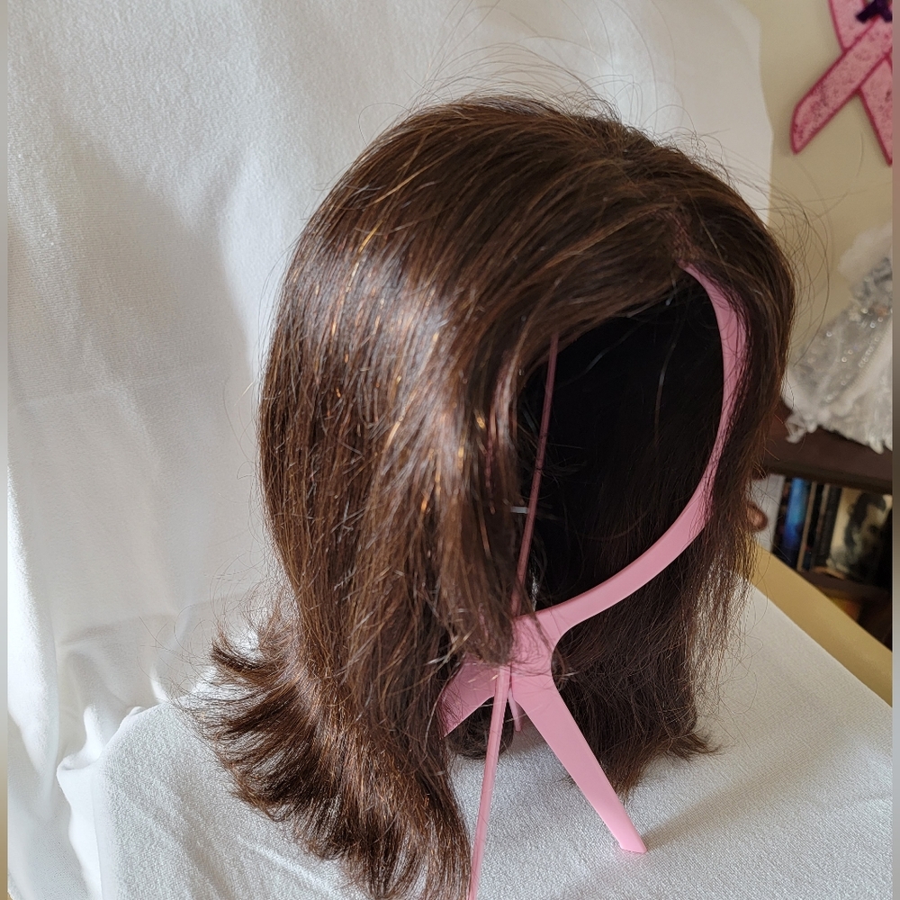 Long Brown Human Hair Wig by Raquel  Welch